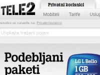Tele2 od mobilnih usluga uprihodovao 171 milijun kuna, 3,7 posto više nego lani